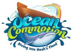Ocean commotion graphic logo